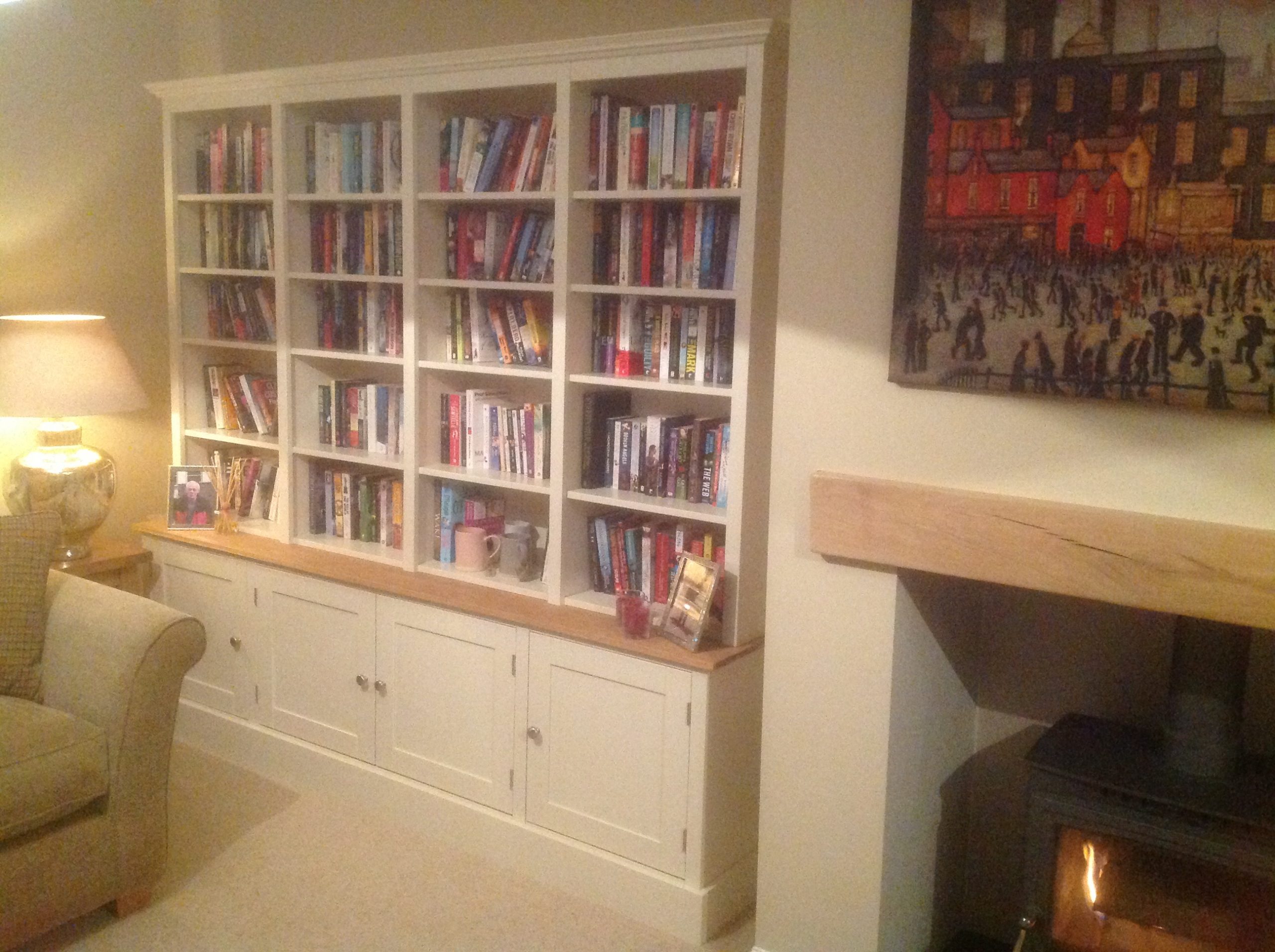 White bookcase