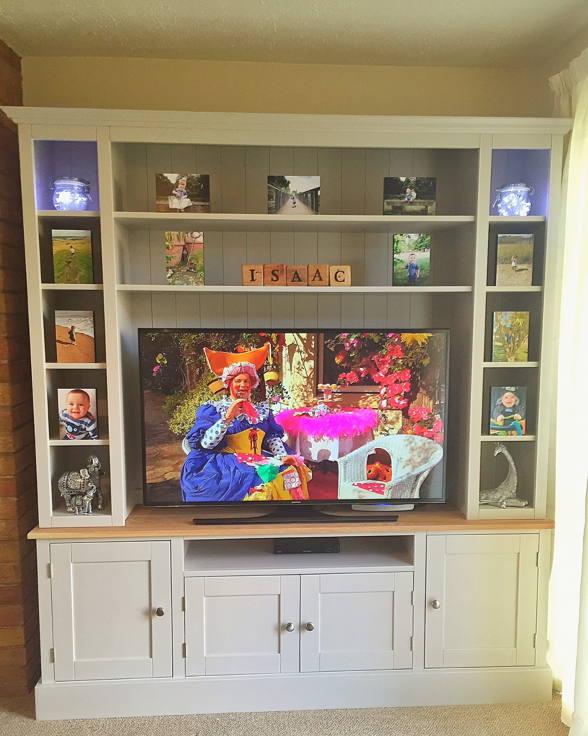 Painted Pine Tv Unit