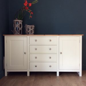 Stunning 5ft Solid Pine Painted Sideboard