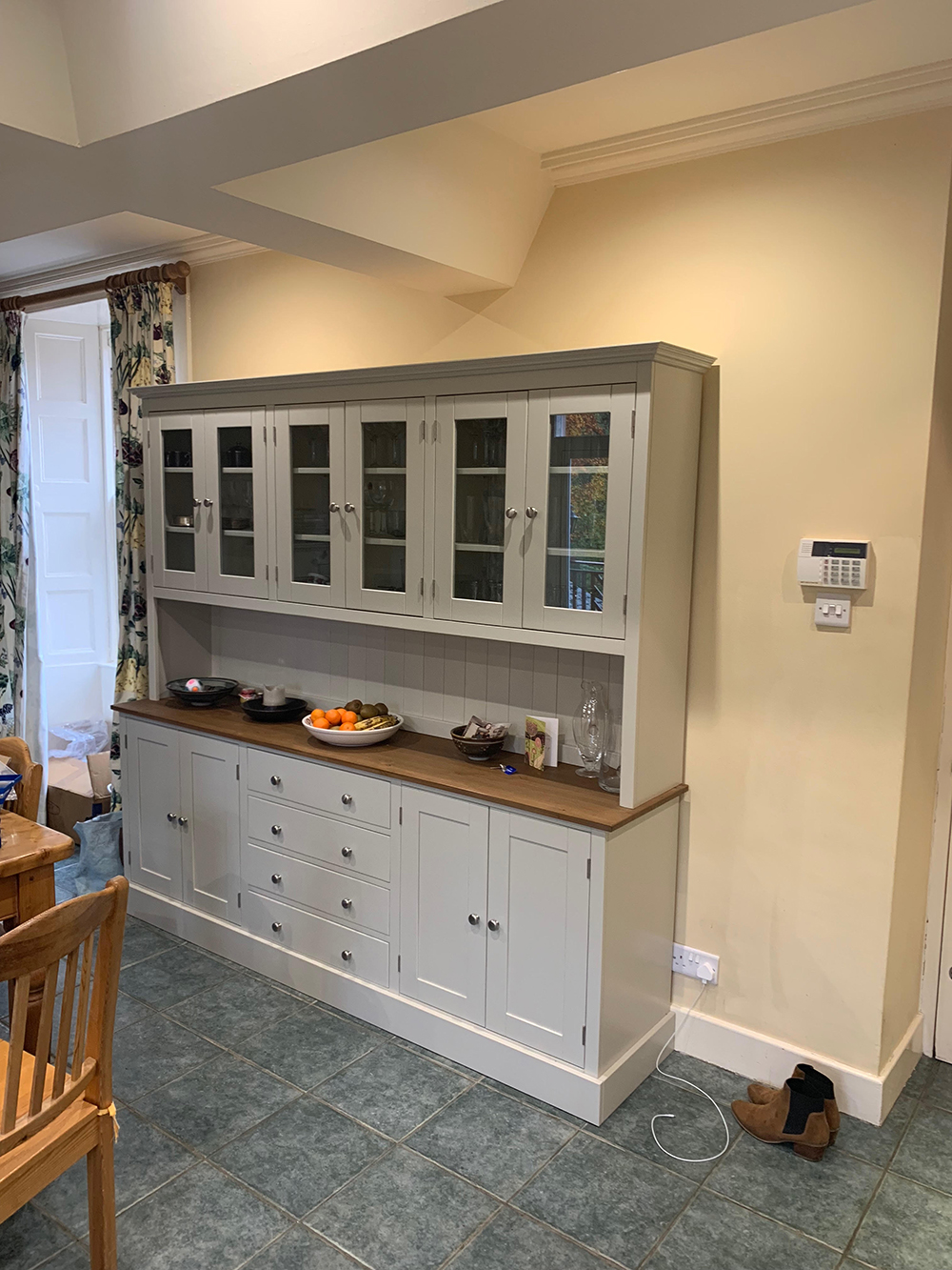 7ft Solid Pine Painted Welsh Dresser