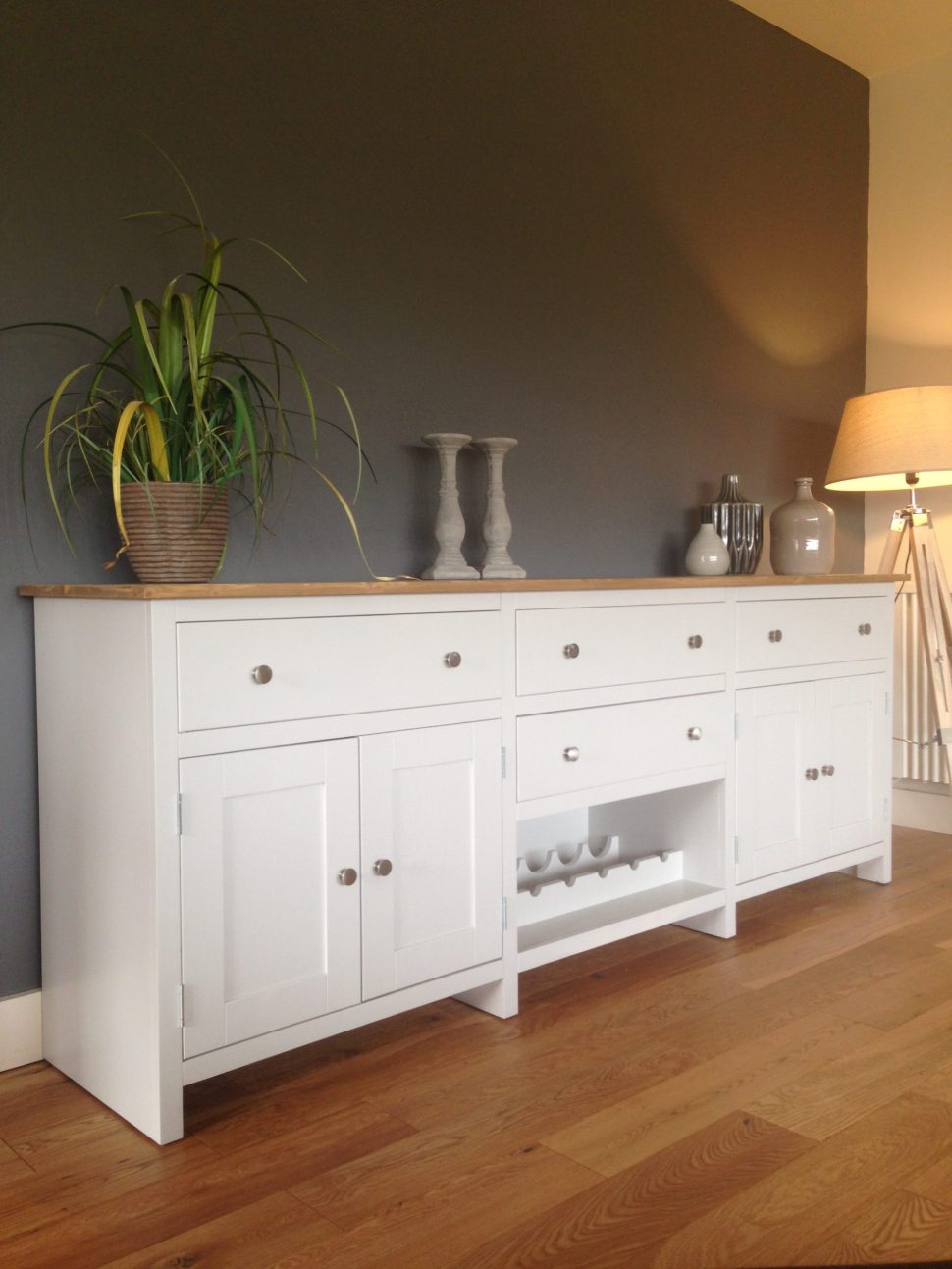 Shop Welsh dresser with wine rack and drawer for stylish storage - Nest at Number 20